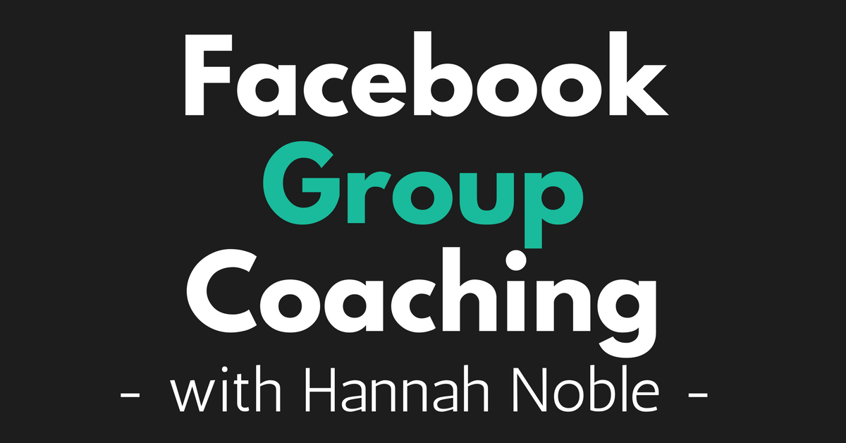 Facebook Group Coaching